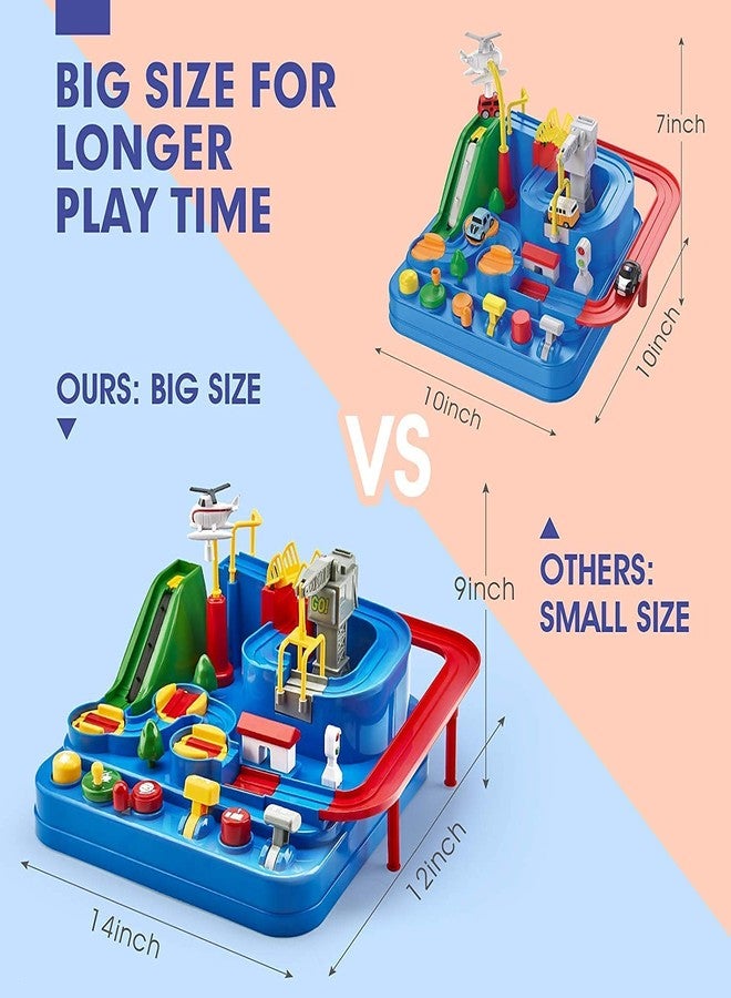 Space Enterprises Car Race Track Adventure Toys for 3+ Year Old Boys & Girls, City Rescue Preschool Educational Vehicle Puzzle Playset - Image 2
